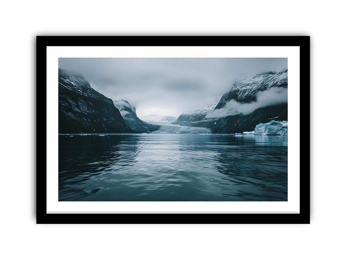 Glacier fjord artwork