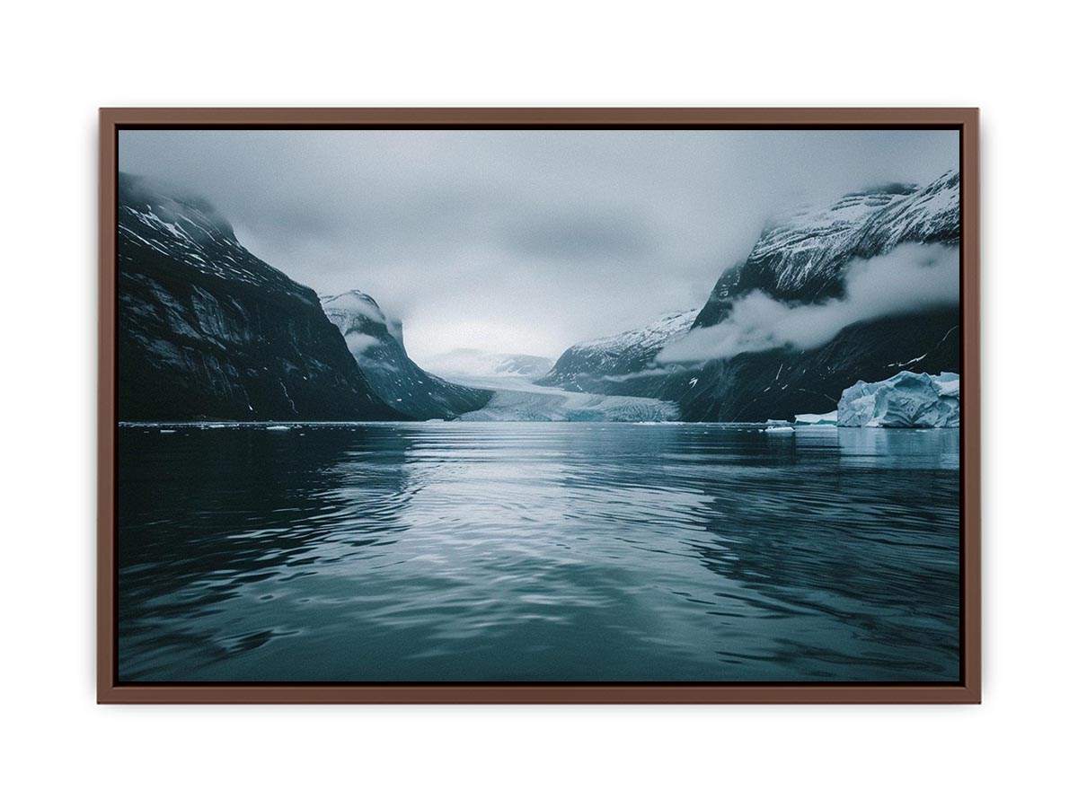 Glacier fjord artwork