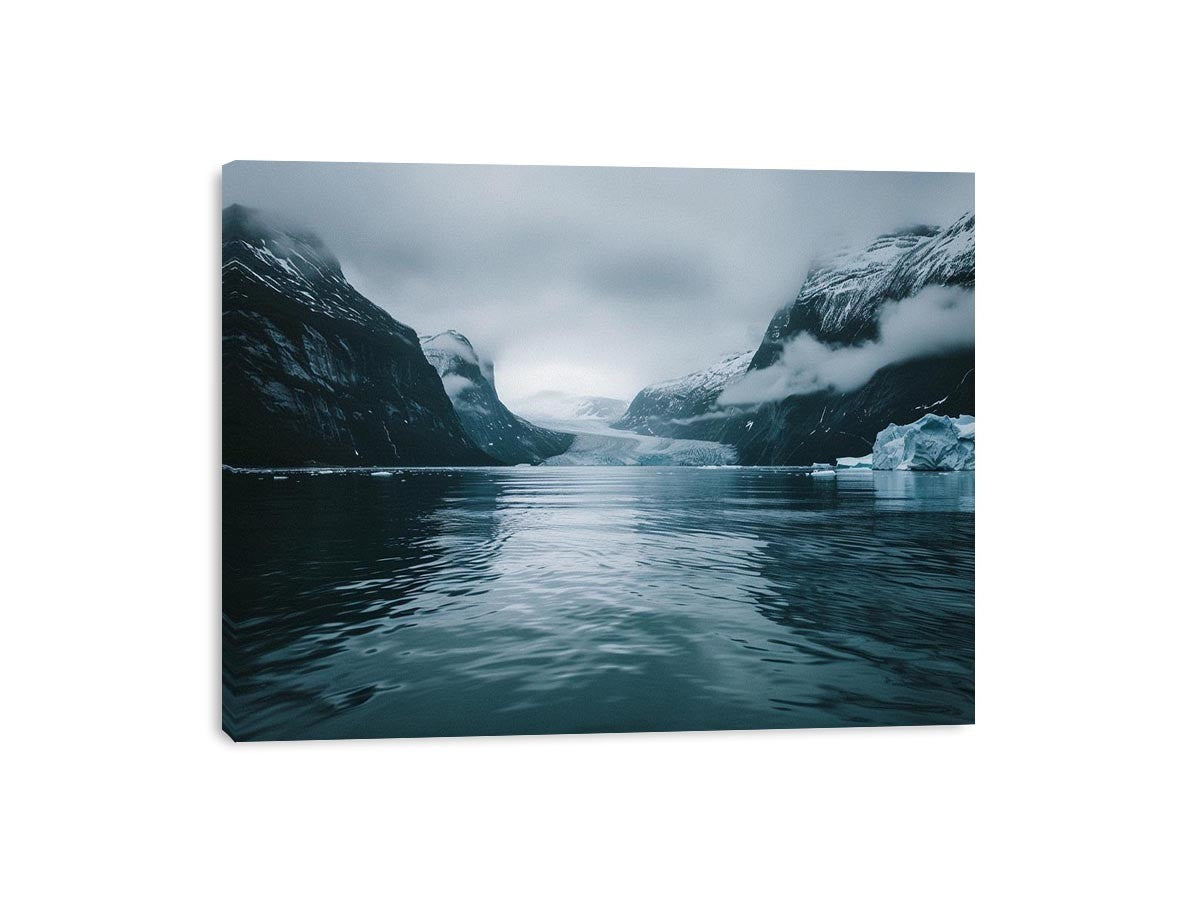 Glacier fjord artwork