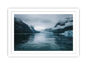 Glacier fjord artwork
