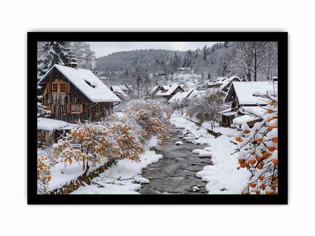 Snowy village creek