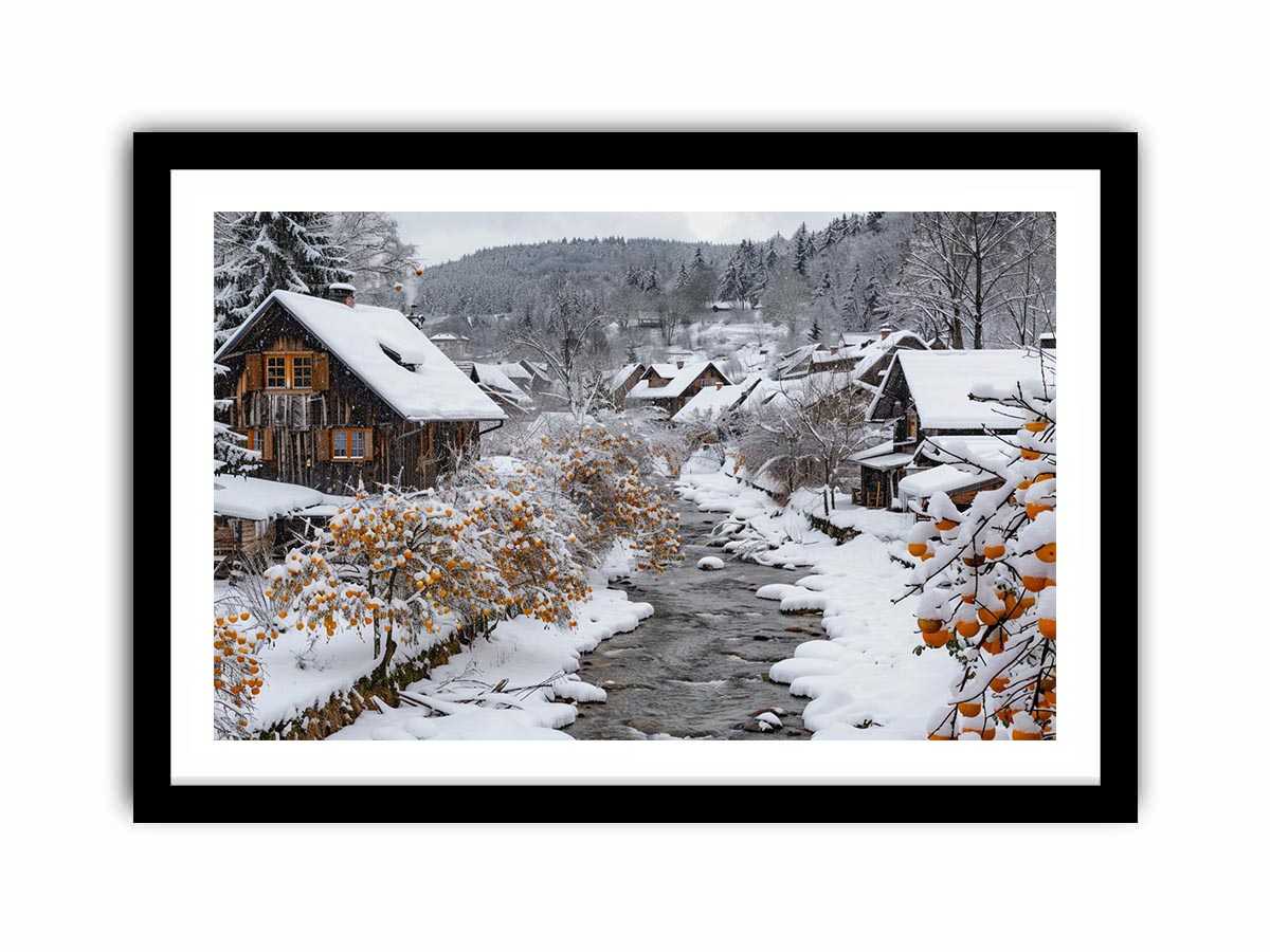 Snowy village creek