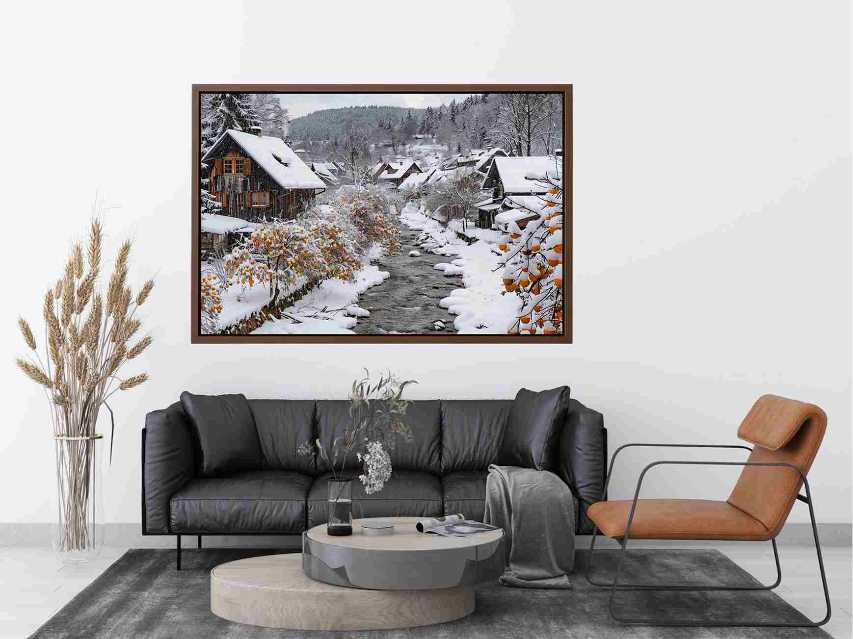 Snowy village creek