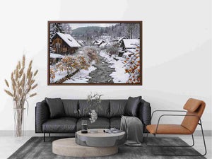 Snowy village creek