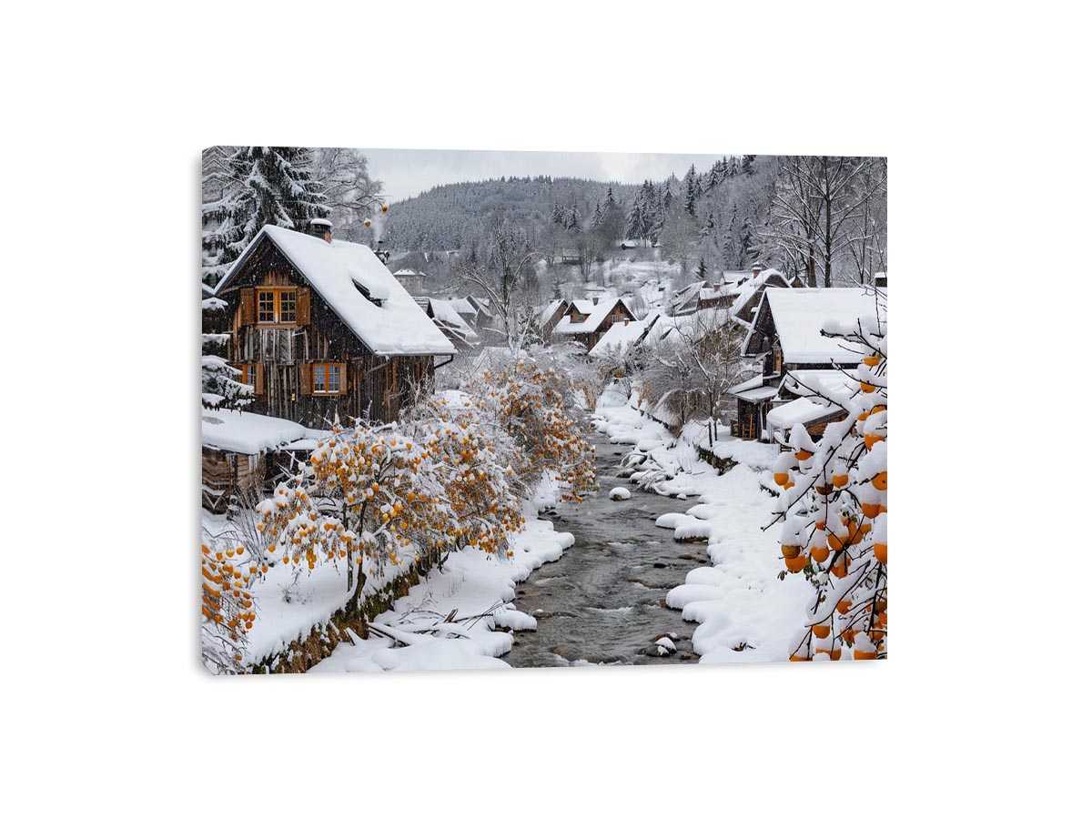 Snowy village creek