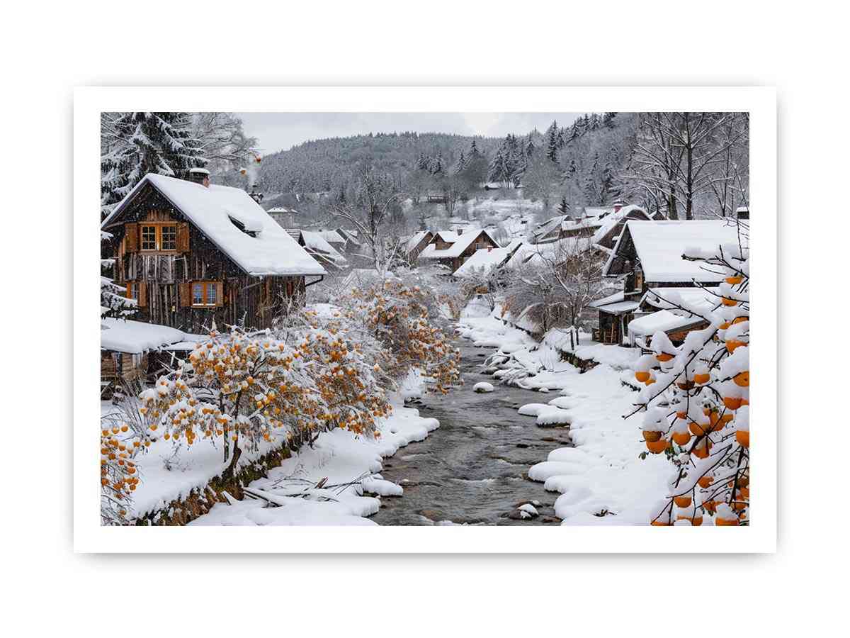 Snowy village creek