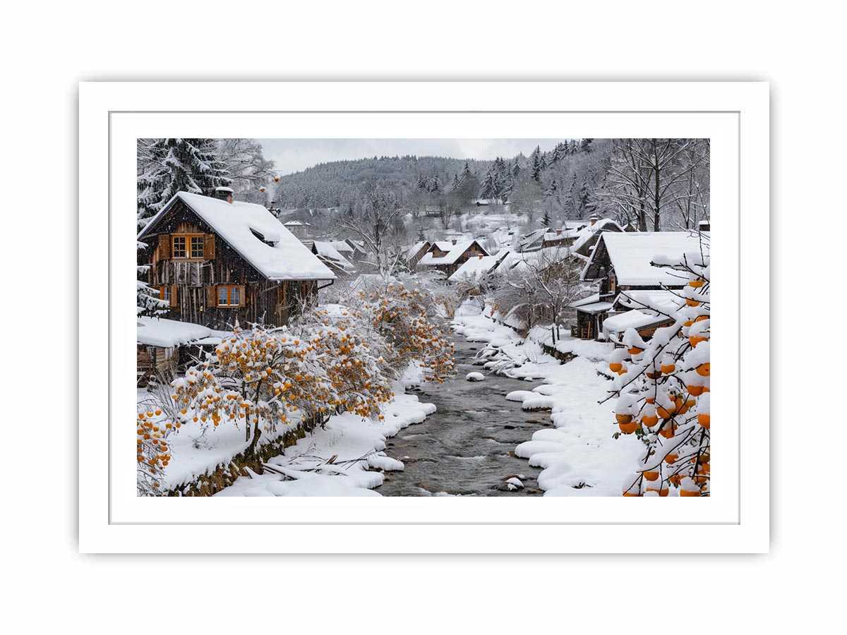 Snowy village creek