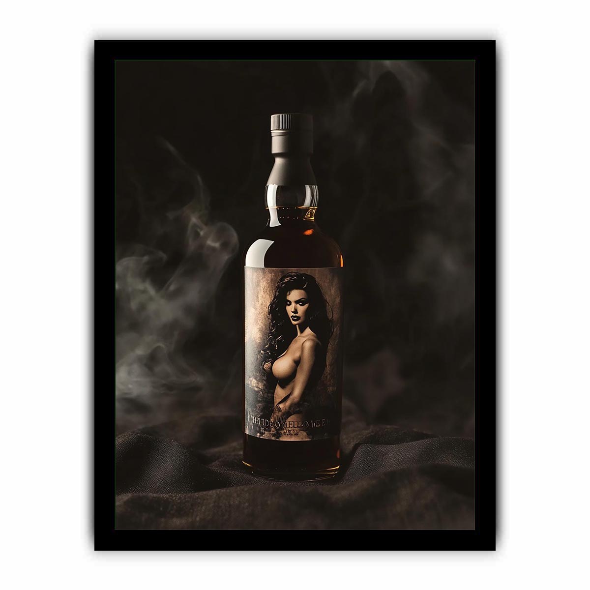 Luxury bottle with dramatic mood