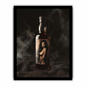 Luxury bottle with dramatic mood