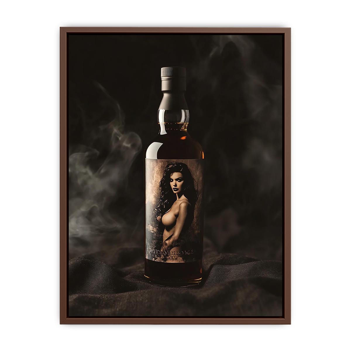 Luxury bottle with dramatic mood