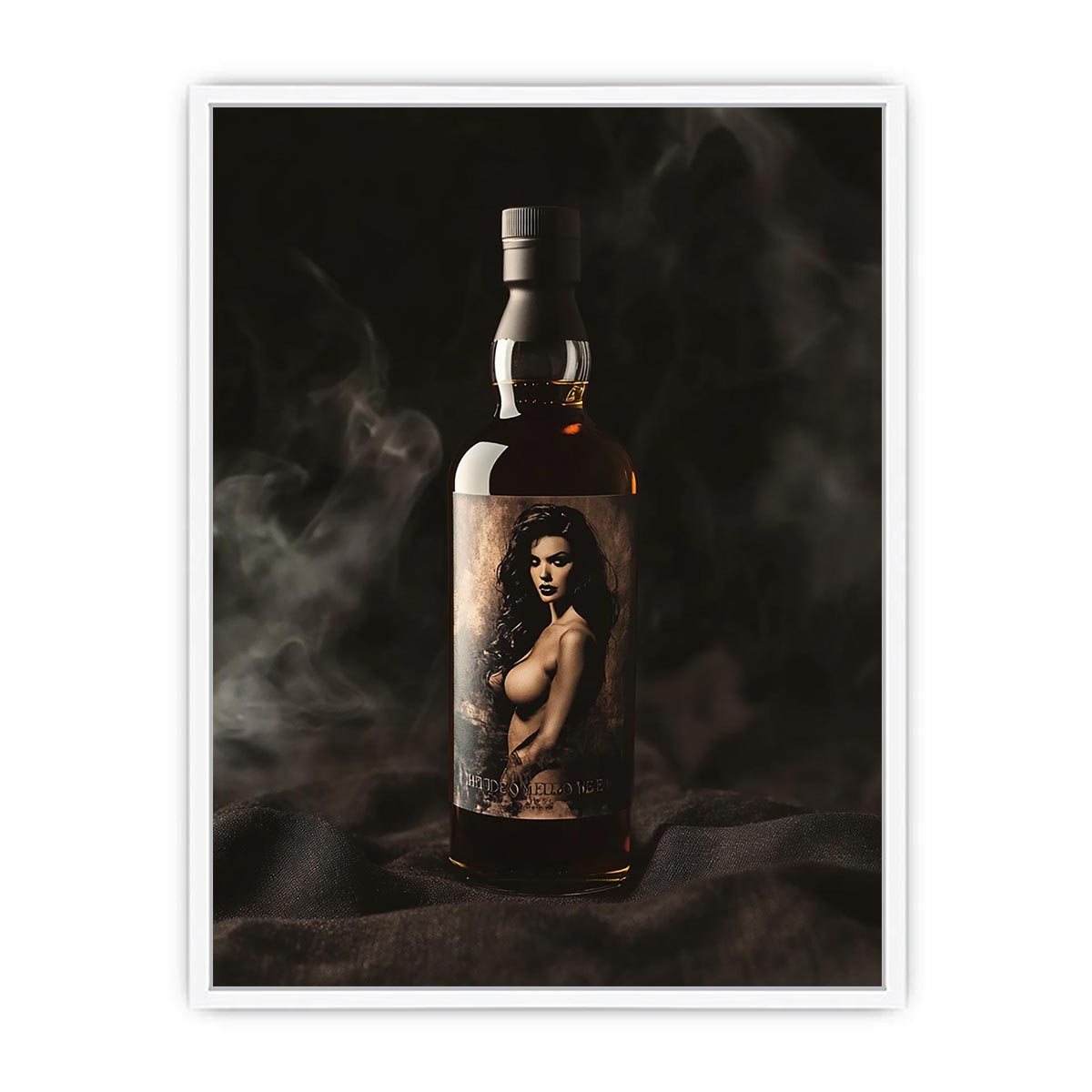 Luxury bottle with dramatic mood