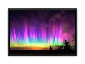 Northern lights landscape