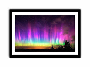 Northern lights landscape