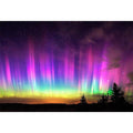 Northern lights landscape