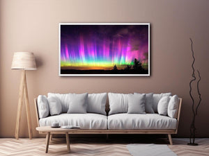 Northern lights landscape