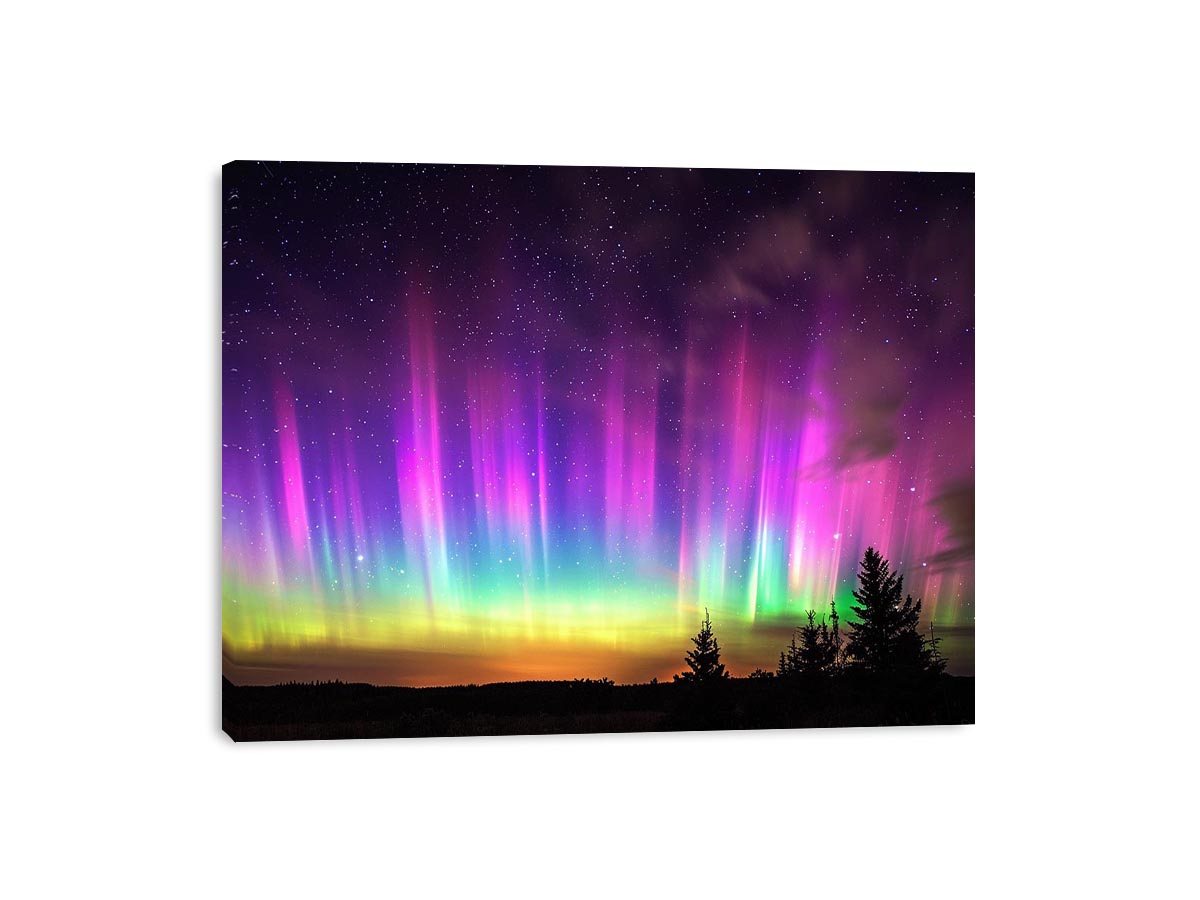 Northern lights landscape