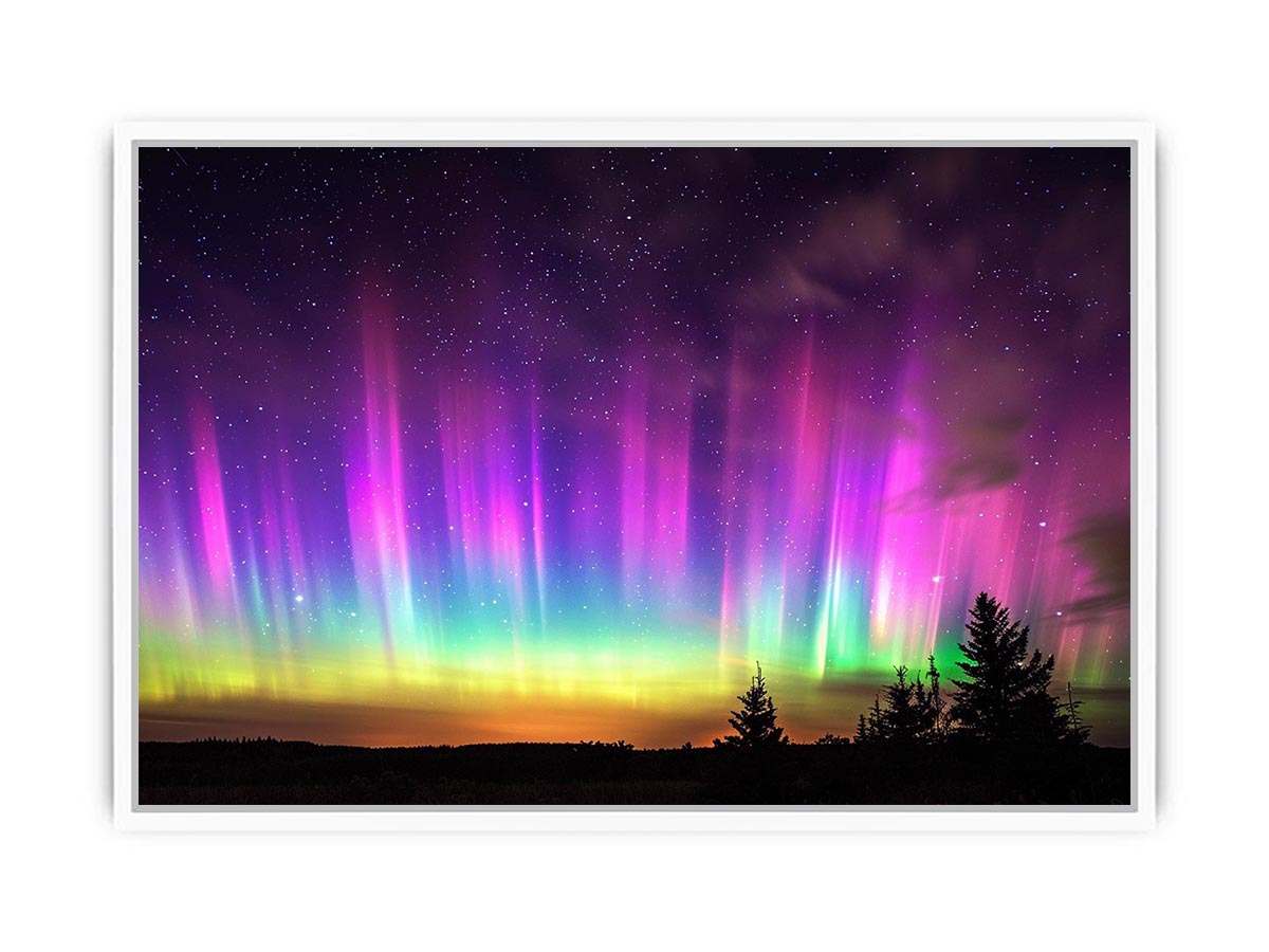 Northern lights landscape