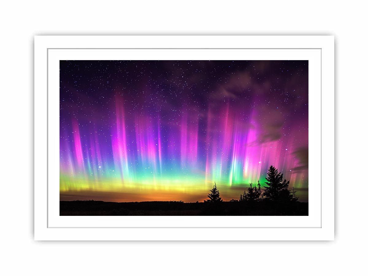 Northern lights landscape