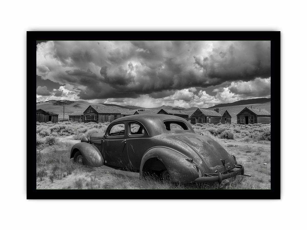Vintage abandoned car