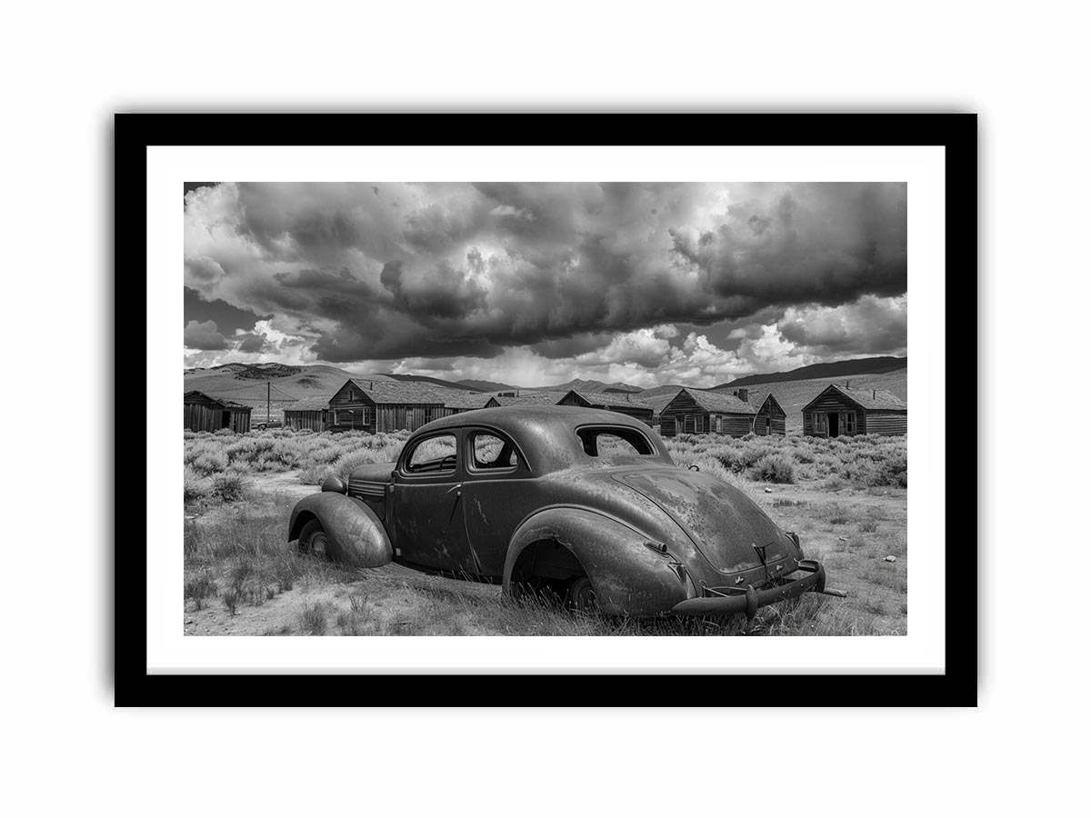 Vintage abandoned car