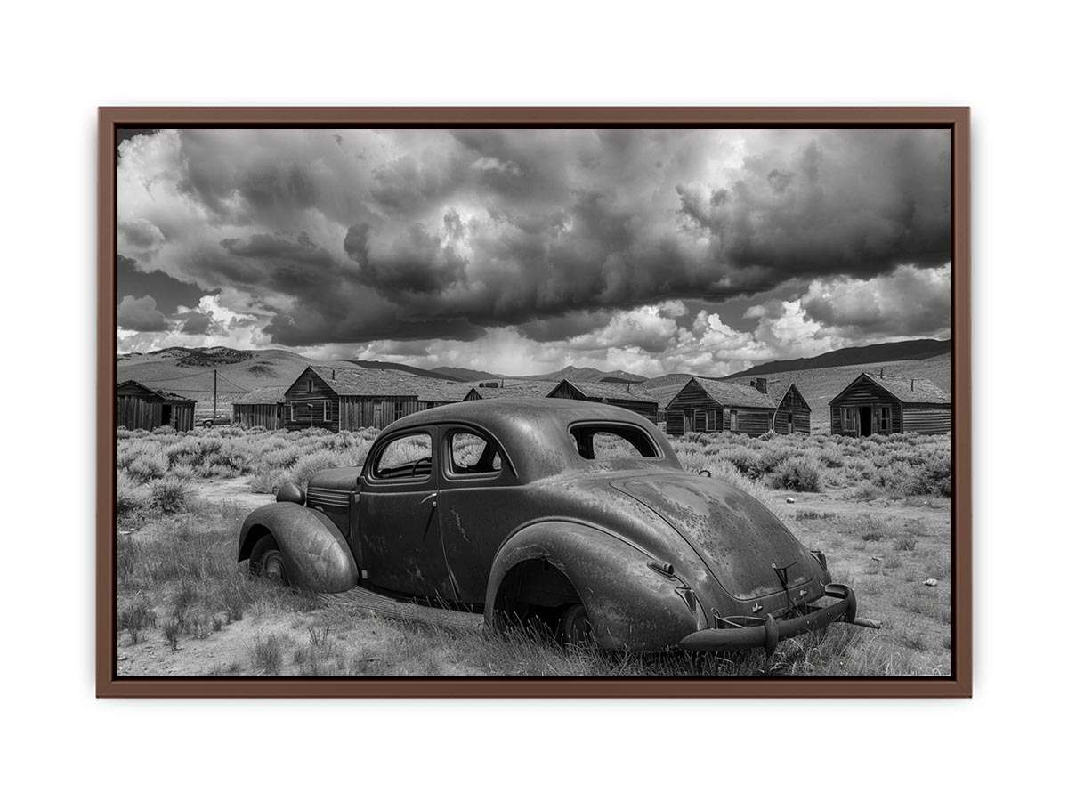 Vintage abandoned car