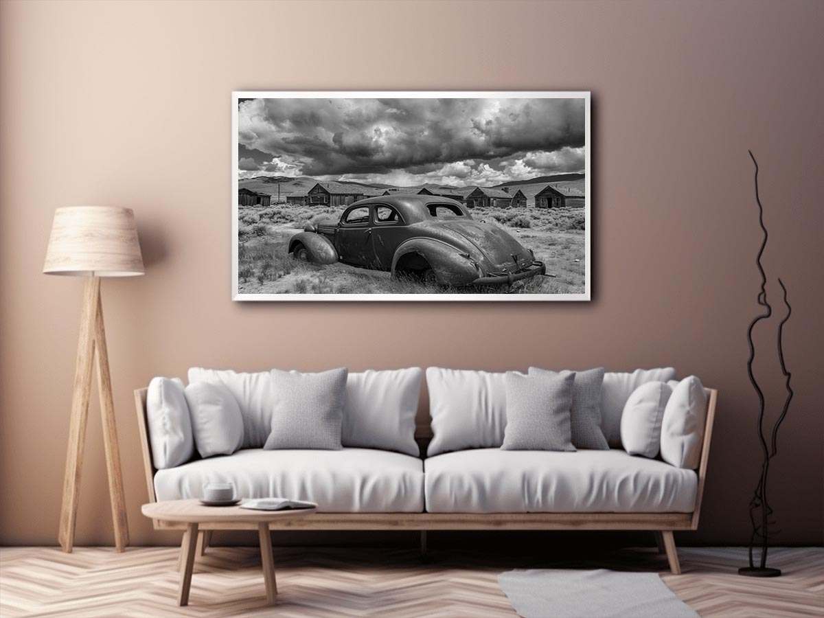 Vintage abandoned car