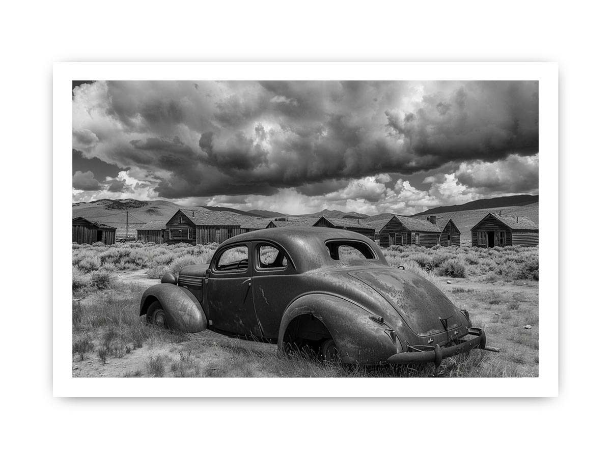 Vintage abandoned car