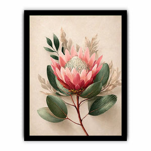 Minimalist Botanical Flower Soft Blush Petals – Floral Canvas Print Canvas