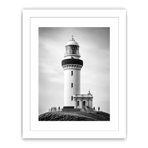 minimal black and white lighthouse architecture wall art canvas