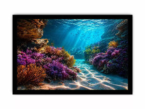 underwater coral reef ocean Canvas Print canvas serene coastal marine landscape