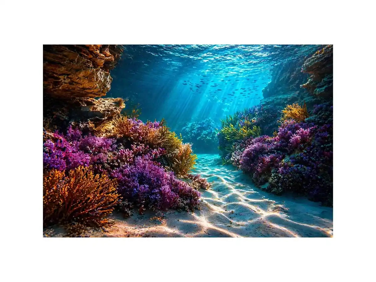 underwater coral reef ocean Canvas Print canvas serene coastal marine landscape