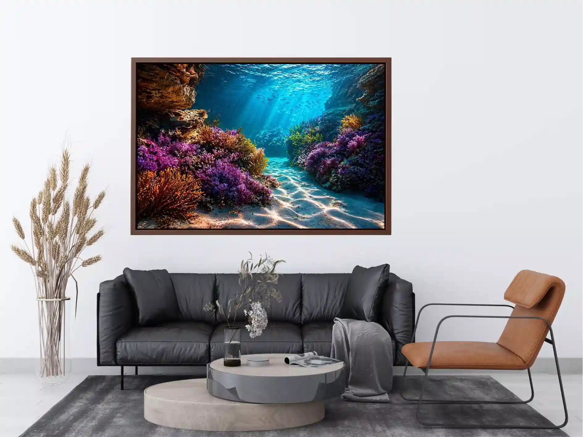underwater coral reef ocean Canvas Print canvas serene coastal marine landscape
