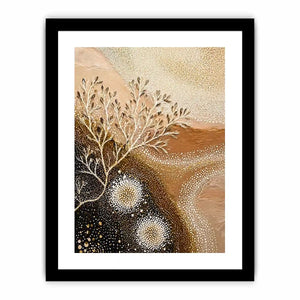 neutral abstract botanical Canvas Print canvas beige earthy minimal modern decor