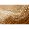 abstract wave dot Canvas Print canvas neutral beige modern minimal decor