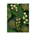 green botanical pattern wall art canvas leafy nature modern biophilic decor