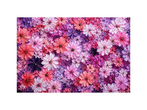 Abstract pink and purple floral blossoms textured painting pattern soft pastel flower Canvas Print