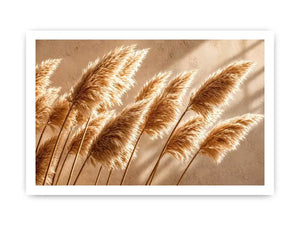 Warm neutral pampas grass Canvas Print soft beige botanical minimal decor