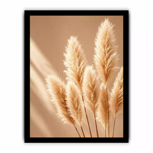 Minimal beige pampas grass Canvas Print soft neutral botanical aesthetic decor