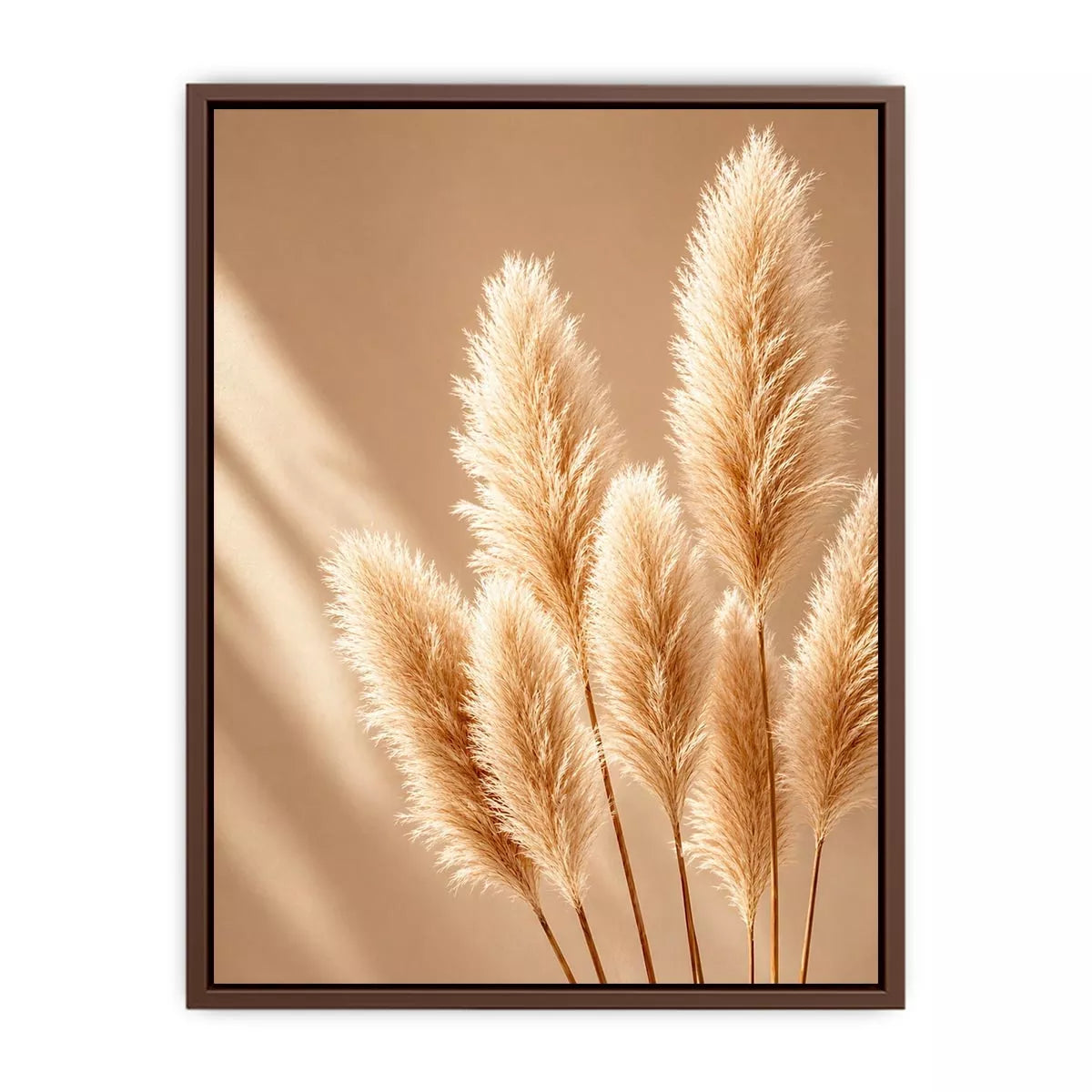 Minimal beige pampas grass Canvas Print soft neutral botanical aesthetic decor