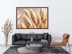 Soft beige pampas grass Canvas Print airy minimal botanical neutral decor
