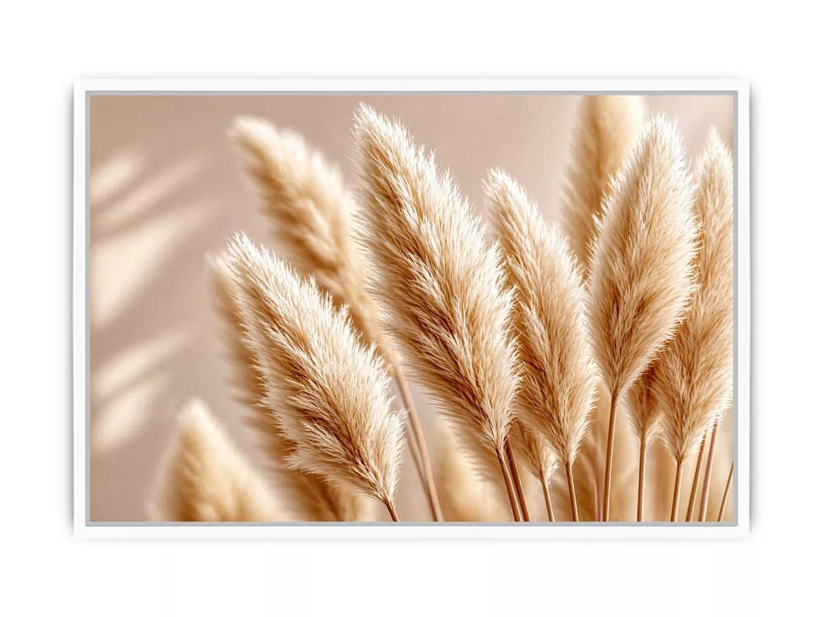 Soft beige pampas grass Canvas Print airy minimal botanical neutral decor