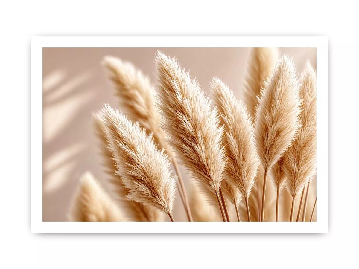 Soft beige pampas grass Canvas Print airy minimal botanical neutral decor