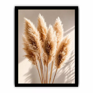 pampas grass Canvas Print neutral, boho pampas grass canvas, minimalist beige botanical artwork, soft neutral decor Canvas Print