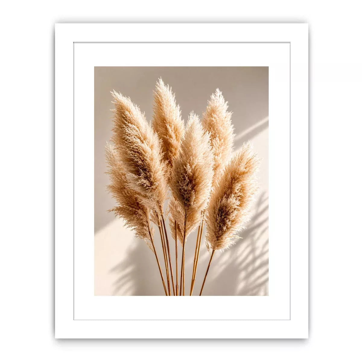 pampas grass Canvas Print neutral, boho pampas grass canvas, minimalist beige botanical artwork, soft neutral decor Canvas Print