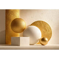 minimal gold geometric abstract Canvas Print luxury neutral modern canvas shapes