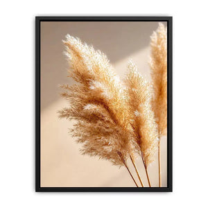 warm minimal pampas grass neutral Canvas Print soft beige botanical canvas
