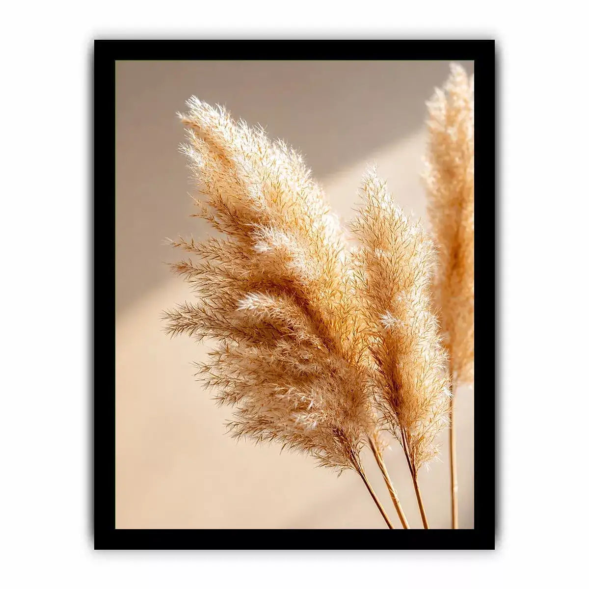 warm minimal pampas grass neutral Canvas Print soft beige botanical canvas