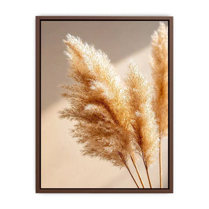warm minimal pampas grass neutral Canvas Print soft beige botanical canvas