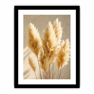 pampas grass Canvas Print neutral decor, minimalist boho pampas canvas, beige botanical Canvas Print print, soft pampas grass decor, neutral aesthetic plant artwork