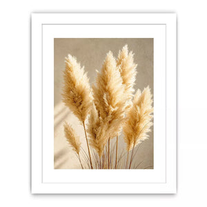 pampas grass Canvas Print neutral decor, minimalist boho pampas canvas, beige botanical Canvas Print print, soft pampas grass decor, neutral aesthetic plant artwork